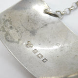 Art Deco Sterling Silver Port Decanter Label Antique 1931 London