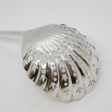 Victorian Sterling Silver Floral Sugar Caster Spoon Antique 1889 London