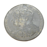 King George V Base Metal Coronation Commemorative Medal Antique 1911