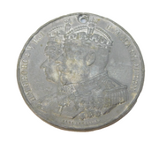 King George V Base Metal Coronation Commemorative Medal Antique 1911
