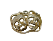 Sterling Silver Theatre Mask Charm Pendant Vintage c1970