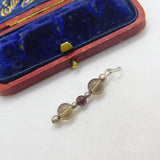 Sterling Silver and Coloured Beads Charm Pendant Vintage c1970