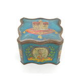 King George V & Queen Mary Coronation Biscuit Tin Antique c1910