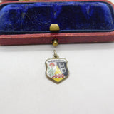 Sterling Silver Werdohl Enamel Charm Pendant Vintage c1970
