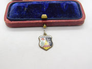 Sterling Silver Werdohl Enamel Charm Pendant Vintage c1970