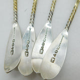 19th Century American .900 Silver Teaspoons Set Antique Philidelphia c1860s