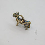 Sterling Silver Dairy Cow Form Charm Pendant Vintage c1970s