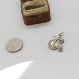Sterling Silver Penny Farthing Bicycle Charm Pendant Vintage c1970