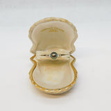 20th Century Boxed 14ct White Gold & Pearl Set Dress Ring Vintage c1950s