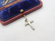 Sterling Silver Crucifix Charm Pendant Vintage c1970