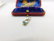 Sterling Silver Slipper With Bow Charm Pendant Vintage c1970