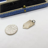 Sterling Silver & Enamel Bude Crest Charm Pendant Vintage c1970