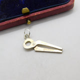Sterling Silver Horse Hoof Trimmers Charm Pendant Vintage c1970