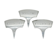 Set of Sterling Silver Cheddar, Stilton, Cheshire Cheese Markers Vintage
