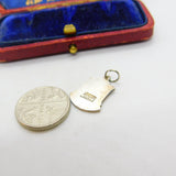 Sterling Silver and Enamel Grantown Travel Shield Charm Pendant Vintage c1970