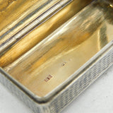 19th Century Russian Silver Niello Palace Square Snuff Box Antique 1850 Moscow