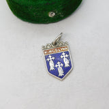 Sterling Silver Kings Lynn Shield Charm Pendant Vintage c1970
