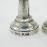 Pair of Novelty Sterling Silver Miniature Dolls House Candlesticks Vintage