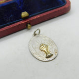 Sterling Silver Holy Basin Charm Pendant Vintage c1970