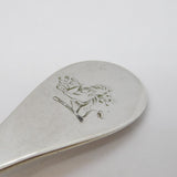 George III Sterling Silver Combination Medicine Spoon & Tongue Depressor Antique