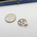 Sterling Silver Libra Scales of Justice Charm Pendant Vintage c1970