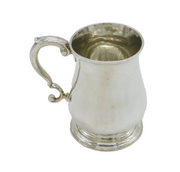 George II Sterling Silver Baluster Christening Mug Tankard Antique 1754 London