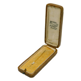 Edwardian Tooled Leather Jewellery Stick Pin Box Antique c1910s