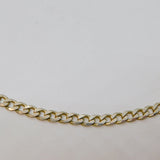 Italian Sterling Silver Flat Curb Chain Necklace 51cms Length Contemporary c1990