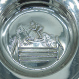 Sterling Silver Equestrian Show Jumping Armada Dish Vintage 1972 London