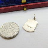 Sterling Silver and Enamel Brighton Travel Shield Charm Pendant Vintage c1970