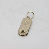 Sterling Silver Tape Measure Charm Pendant Vintage c1970s