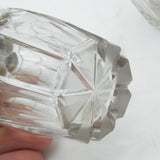 William IV Pair of Sterling Silver & Cut Glass Cruet Bottles Antique 1833 London