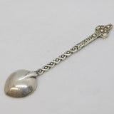 Iona Scottish Sterling Silver Celtic Pattern Souvenir Teaspoons Vintage