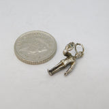 Sterling Silver Large Hand Policeman Charm Pendant Vintage c1970s