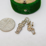Sterling Silver Spanish Flamenco Dancing Charm Pendant Vintage c1970