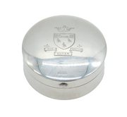 Art Deco Sterling Silver Canterbury Crest Snuff Box Antique 1917 Birmingham