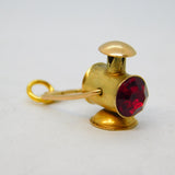 9ct Yellow Gold Ship's Starboard & Port Lantern Charm Vintage 1964 London