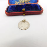 Sterling Silver Queen Victoria Threepence Coin Charm Pendant Vintage 1899