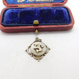 Sterling Silver Triskelion Coin Medallion Charm Pendant Vintage c1970