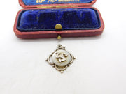 Sterling Silver Triskelion Coin Medallion Charm Pendant Vintage c1970