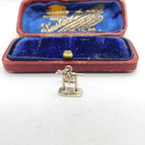 Sterling Silver Saddle on a Rack Charm Pendant Vintage c1970