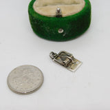 Sterling Silver Mousetrap Charm Pendant Vintage c1970