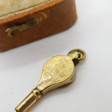 Victorian Rolled Gold Fire Bellows Watch Key Fob Pendant Antique c1880