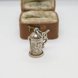 Sterling Silver Beer Tankard Stein Charm Pendant Vintage c1970