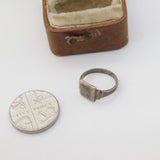 Sterling Silver Signet Ring Charm Pendant Vintage c1970
