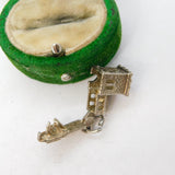 Sterling Silver Opening Church With Wedding Charm Pendant Vintage c1970