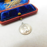 Sterling Silver St Christopher Travel Saint Charm Pendant Vintage c1970
