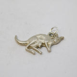 Sterling Silver Kangaroo Charm Pendant Vintage c1970