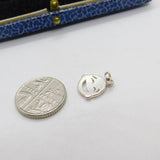 Sterling Silver Happy Face Laughing Emoji Charm Pendant Vintage c2015