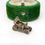 Sterling Silver Motor Car Charm Pendant Vintage c1970